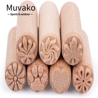 Muvako แสตมป์กระดาษทิชชู่ เส้นผ่าศูนย์กลาง 2 ซม. สูง 5 ซม. สีพื้น สําหรับปั๊มแป้งโดว์