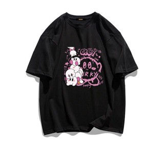 เกม เสื้อยืดแขนสั้นพิมพ์ลายการ์ตูน Star Kirby Nintendo น่ารักสำหรับผู้หญิงในช่วงฤดูร้อน ฤดูร้อน