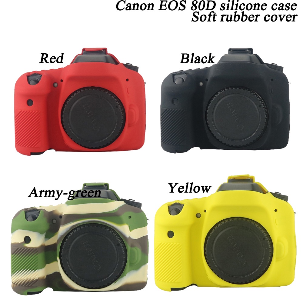 เคสกล้องยางซิลิโคน Canon 80D สําหรับ Canon EOS 80D