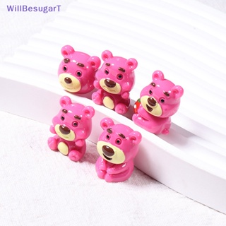 [WillBesugarT] ใหม่ กิ๊บติดผมเรซิ่น ลายการ์ตูนหมี สตรอเบอร์รี่ 3D DIY สําหรับตกแต่งเครื่องประดับ 2 5 ชิ้น