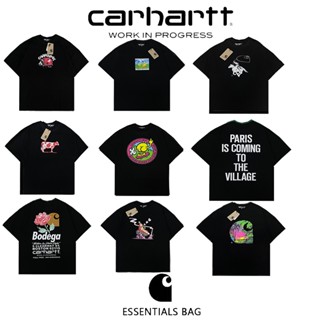 Carhartt เสื้อยืดแขนสั้น คอกลม ผ้าฝ้าย ลายการ์ตูนป๊อป สําหรับเด็ก