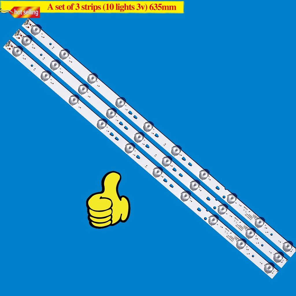 Kitr แถบไฟแบ็คไลท์ LED สําหรับ LE32B8000 LED315D10-07(B) 3 ชิ้น 30331510219 Xpy63508 V320BJ7-PE1 LC3