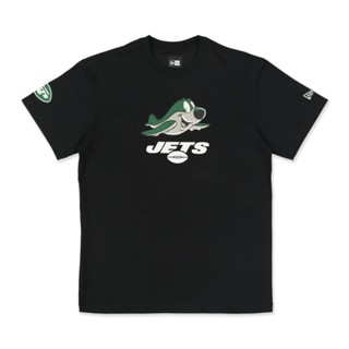 NEW ERA เสื้อรุ่น SHORT SLEEVE TEE MASCOTS NEW YORK JETS BLACK