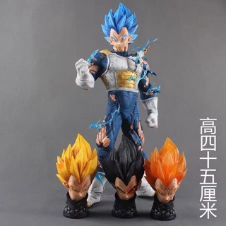 [New product in stock] Seven Dragon Ball GK LX Super Saiyan bejita three-head carving hand-made animation statue model ornament SYY1