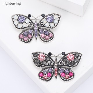 [highbuying] วินเทจ เต็ม พลอยเทียม ผีเสื้อ เข็มกลัด Pin แมลง เข้าได้กับทุกชุด สําหรับผู้หญิง ของขวัญ เสื้อผ้าแฟชั่น เครื่องประดับ ใหม่ พร้อมส่ง