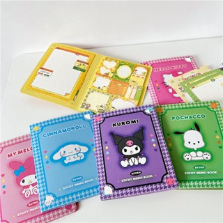 SANRIO กระดาษโพสอิท ลาย Kuromi Melody Cinnamon Memo Book N Times สไตล์เกาหลี สําหรับตกแต่งสมุดโน้ต