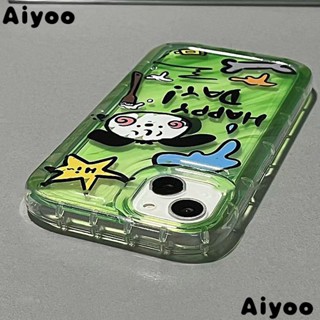 เคสโทรศัพท์มือถือ ยางนิ่ม ป้องกัน ลายกราฟฟิติลูกสุนัข สําหรับ Iphone 13 11✅เคสโทรศัพท์มือถือแบบนิ่ม กันกระแทก สีเขียว สไตล์อินเทรนด์ สําหรับ Iphone 14pro 12 78ins QR7U