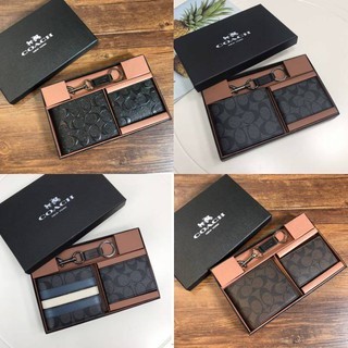 Compact Id Wallet F74993 กระเป๋าสตางค์ผู้ชาย แท้ COAC H กระเป๋าสตางค์ใบสั้น กระเป๋าสตางค์พับ กระเป๋าใส่บัตร
