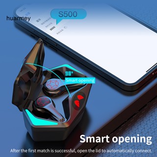 Huarmey S500 หูฟังสเตอริโอไร้สาย บลูทูธ ความชัดต่ํา ความเร็วสูง สําหรับ iOS