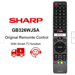 Sharp ANDROID 2T C32CG1X GB326WJSA รีโมตคอนโทรล สําหรับ SharpTV 2T-C32BE1T 2T-C32BG1X 2T-C32BG1I 2T-C40BG1X 2T-C42BE1T 2T-C42BG1X 2T-C42BG1I 4T-C50BK1X 2T-C50BG1X 4T-C70BJ5T