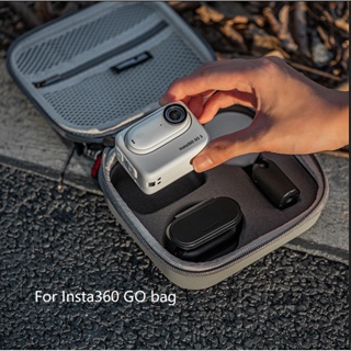 เหมาะสำหรับ Insta360 GO 3 ถุงเก็บของอุปกรณ์เสริมกล้องนิ้วหัวแม่มือกล่องเก็บของแบบพกพา