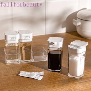 Fallforbeauty ขวดพลาสติกใส สําหรับใส่เครื่องเทศ พริกไทย เครื่องปรุง 4 ชิ้น ต่อชุด