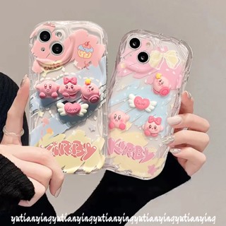 เคสโทรศัพท์มือถือ ขอบโค้ง ลายการ์ตูนเคอร์บี้ 3D สําหรับ Vivo Y30 Y16 Y36 Y22 Y20 Y17 Y35 Y91 Y51 Y20i Y12s Y21 Y11 Y91C Y15A Y50 Y02 T Y12 Y15s Y22s Y33s Y31 Y21s Y15