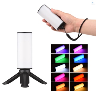 {fash} Andoer W100RGB ไฟเติมแสงวิดีโอ LED RGB 2500K-9000K หรี่แสงได้ 20 เอฟเฟคไฟ CRI95+ หน้าจอ LCD ด้านหลังแม่เหล็ก พร้อมขาตั้งกล้อง ขนาดเล็ก