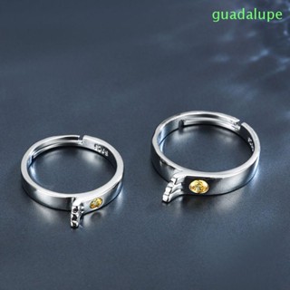 Guadalupe แหวนคู่รัก เพทาย โรแมนติก คอสเพลย์ คนรัก หญิง Amano Hina ชาย ทองแดง สไตล์เกาหลี แหวนเปิด