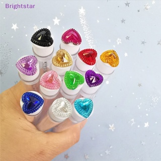 Brightstar หลอดแปรงปัดขนตา สําหรับต่อขนตา แปรงคิ้ว หลายแบบ รูปหัวใจ เจาะหลอด ชุดแต่งหน้า กันฝุ่น (แบบสุ่ม) ใหม่