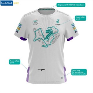 【พร้อมส่ง】PETRONAS F1 7th World Champion BELIE7E เสื้อแขนสั้น สีขาว