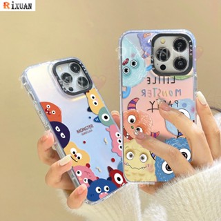 เคสมือถือ แบบแข็ง ลายการ์ตูนมอนสเตอร์น่ารัก ไล่โทนสี หรูหรา สําหรับ Infinix Hot 30i Hot 12 Play Smart 7 Smart 6 Smart 5 Hot 20s Hot 11 Play Hot 10 Play Hot 10 Lite RIXUAN