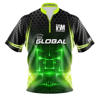 เสื้อโปโล 3D 900 Global DS Bowling Jersey 1501-9G สําหรับผู้ชาย