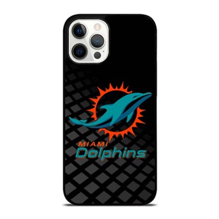 เคสโทรศัพท์มือถือ กันกระแทก ลายโลโก้ Nfl Miami Dolphins สําหรับ IPhone 14 Plus 13 Pro Max 12 Mini X 3