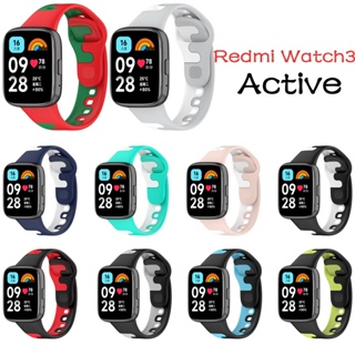 redmi watch 3 active สาย สายนาฬิกาข้อมือซิลิโคน ระบายอากาศ แบบเปลี่ยน สําหรับ Xiaomi Redmi Watch3 Active