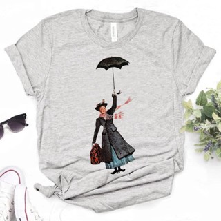 เสื้อยืด พิมพ์ลายการ์ตูน Mary Poppins 2000s สไตล์ฮาราจูกุ สําหรับผู้หญิง