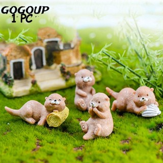 Gogoup โมเดลฟิกเกอร์ รูปนากนาก สําหรับตกแต่งบ้านตุ๊กตา สวนบอนไซ 1 ชิ้น