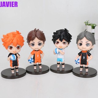 ฟิกเกอร์อนิเมะ Haikyuu Yu Nishinoya Tobio Kageyama ของขวัญ สําหรับตกแต่งบ้าน 4 ชิ้น ต่อชุด