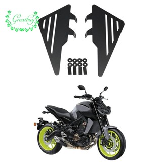 ฝาครอบด้านข้างรถจักรยานยนต์ สีดํา อุปกรณ์เสริม สําหรับ YAMAHA MT-09 MT 09 XSR 900 2017 -2022