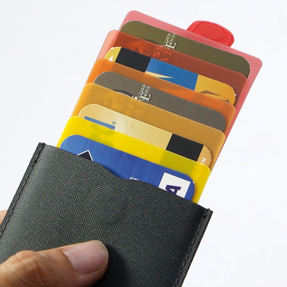 HOBBYIN กระเป๋าสตางค์ กระเป๋าใส่บัตรเครดิต ไล่โทนสี 5 ใบ ขนาดเล็ก น่ารัก สําหรับผู้ชาย ผู้หญิง