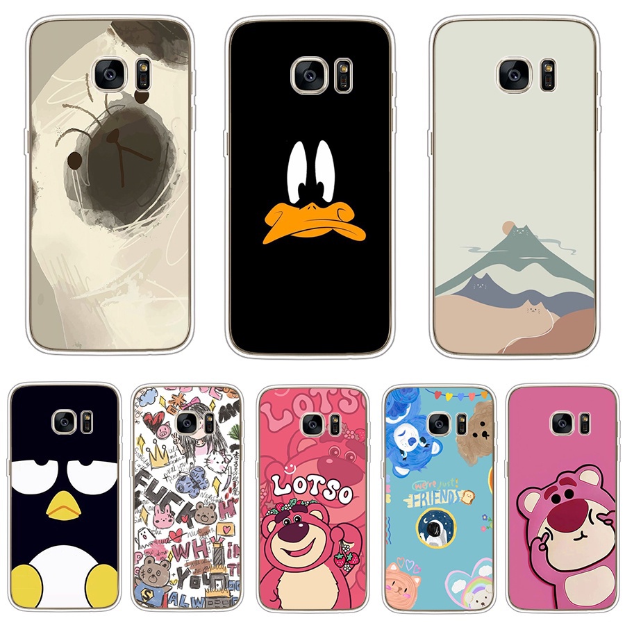 สําหรับ Samsung Galaxy S5 S7 S7 edge S8 S8 Plus ซิลิโคนนุ่ม TPU เคสโทรศัพท์