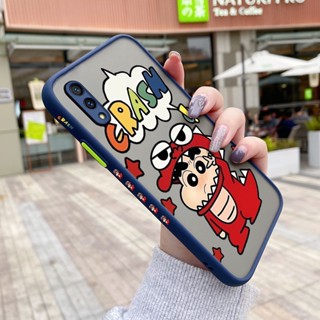 เคสซิลิโคนใส ขอบสี่เหลี่ยม กันกระแทก ลายการ์ตูนชินจัง สําหรับ vivo X23 X27 X30 Pro