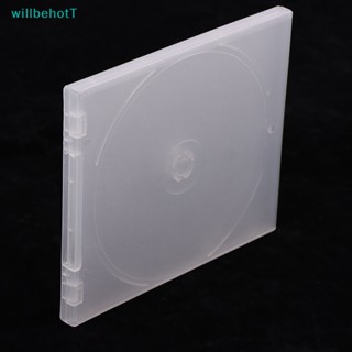 [WillbehotT] ใหม่ กล่องเก็บแผ่น CD DVD แบบใส บางพิเศษ แบบพกพา [ใหม่]