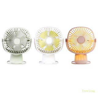 Treeling 3-in-1 พัดลมตั้งโต๊ะ หมุนได้ 360 องศา อเนกประสงค์ ขนาดเล็ก ชาร์จ Usb