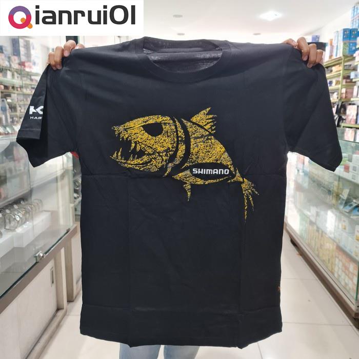 (Qianrui01) เสื้อยืดพรีเมี่ยม Shimano เสื้อยืด