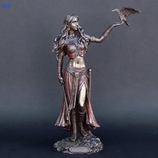 [IHS] รูปปั้นเรซิ่น Morrigan The Celtic Goddess Of Battle With Crow &amp; Statue สําหรับตกแต่งบ้าน