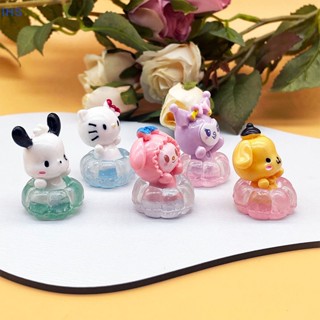 [IHS] จี้พวงกุญแจ รูปการ์ตูน Sanrio เรืองแสง แฮนด์เมด DIY สําหรับตกแต่งรถยนต์ ว่ายน้ํา 2 ชิ้น