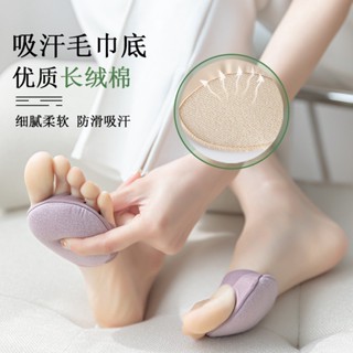 ซื้อ 5 แถม 1 ถุงเท้าส้นสูง ผ้าฝ้าย แบบบาง สีพื้น สําหรับผู้หญิง