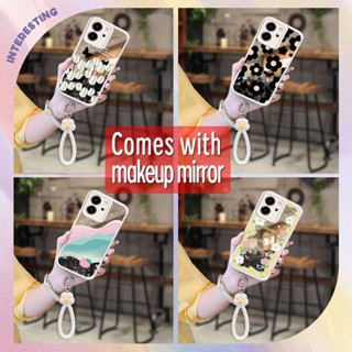 Mirror surface Raised lens Phone Case For Huawei Honor80SE 5G top grade Heat dissipation lovely Makeup mirror Little Fresh