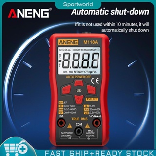 ❀sportworld【In Stock】 M118A Digital Multimeter True RMS AC/DC Voltage Current Meter NCV Tester