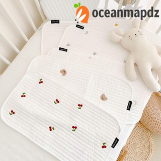 Oceanmapdz เบาะที่นอนสัตว์เลี้ยง ผ้าฝ้าย ขนาดใหญ่ แบบพกพา ล้างทําความสะอาดได้ เหมาะกับฤดูร้อน สําหรับสุนัข