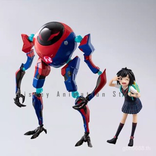 Riobot แท้ โมเดลฟิกเกอร์ อนิเมะ Spider-Man Parallel Universe Penny Parker S.H. ฟิกเกอร์ ของเล่น ของขวัญ