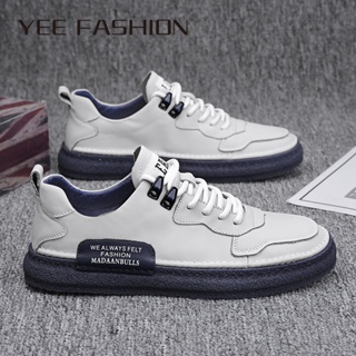 YEE Fashion  รองเท้าผ้าใบผู้ชาย ลำลองผู้ชาย ผ้าใบแฟชั่น สไตล์เกาหลี กีฬากลางแจ้ง ทำงานรองเท้าลำลอง Comfortable ทันสมัย ins High quality D95D004 37Z230910