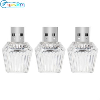 ชุดไฟ LED 5V USB ขนาดเล็ก 3 ชิ้น สําหรับรถยนต์ แล็ปท็อป (7 สี)