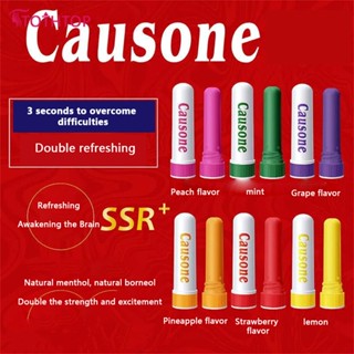 Causone Super Refreshing Awakening Stick สำหรับนักเรียนในห้องเรียนการขับจมูกความทะเยอทะยาน Mint Anti Dozing Sleeping Device Body Care [TOP]