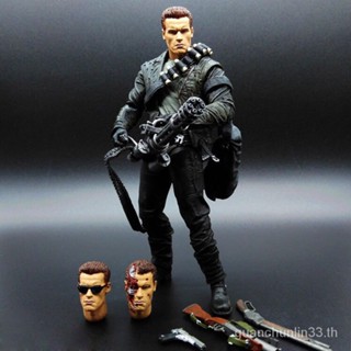 Neca Terminator Future Warrior 2 Schwarzinger T800 โมเดลกล่อง Arnold Deluxe Edition ขยับได้
