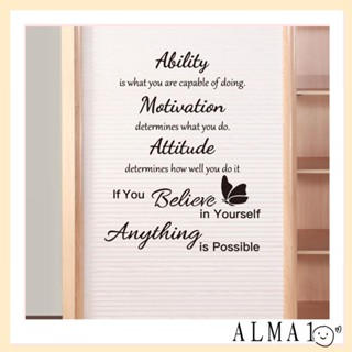 ALMA สติกเกอร์ติดผนัง ศิลปะ DIY ตกแต่งผนัง ห้องนั่งเล่น ทันสมัย