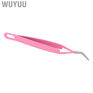 Wuyuu Volume Eyelash Tweezers  Lash Tight Clamping  Rust Comfortable Grip Multifunctional for Salon