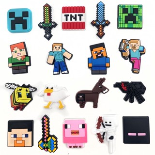 หัวเข็มขัด ลายการ์ตูน minecraft minecraft เหมาะกับของขวัญ สําหรับตกแต่งรองเท้า