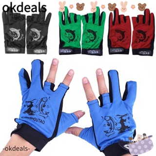 OKDEALS ถุงมือตกปลา ผ้านีโอพรีน กันน้ํา กันลื่น ระบายอากาศ 1 คู่